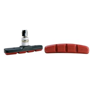 Porte patin vtt optimiz a vis v-brake symetrique 70mm noir/rouge (pr)