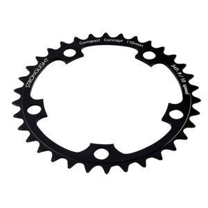 PLATEAU ROUTE DIAM 110 INTER 34DTS NOIR ALU 5083 STRONG 10/9V. 5 BRANCHES