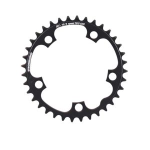 PLATEAU ROUTE DIAM 110 INTER 36DTS NOIR ALU 7075 STRONG 10/9V. 5 BRANCHES