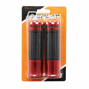 REVETEMENT POIGNEE REPLAY ON ROAD R375 ROUGE 130mm - CLOSED END (PAIRE)