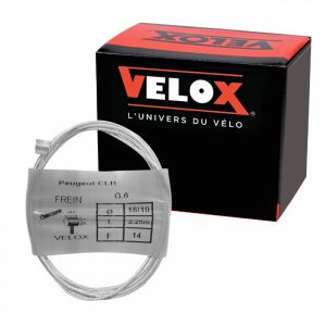 CABLE DE FREIN CYCLO VELOX G.6 POUR PEUGEOT  BOULE 8x8mm  DIAM 18-10  Lg 2,25M  (14 FILS)  (BOITE DE 10)