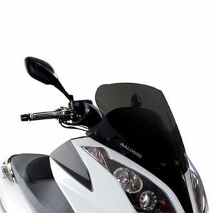 BULLE-SAUTE VENT MAXISCOOTER POUR KYMCO 125 DINK-STREET 2012+, 300 DINK-SREET 2012+, 125 DOWNTOWN 2012+, 300 DOWNTOWN 2012+, 125 SUPER-DINK 2012+, 300 SUPER-DINK 2012+ (FUME FONCE)  -MALOSSI-