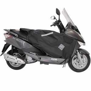 TABLIER COUVRE JAMBE TUCANO POUR SYM 125-200 JOYRIDE EVO (R076-X) (TERMOSCUD) (SYSTEME ANTI-FLOTTEMENT SGAS)