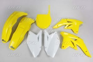 Kit plastique UFO couleur origine jaune/blanc (2009) Suzuki RM-Z250