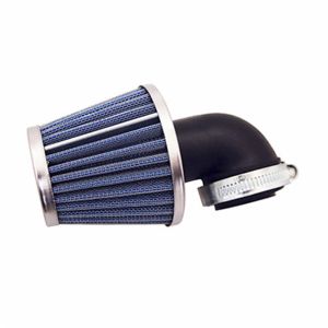 FILTRE A AIR REPLAY KN MIDDLE FC CHROME-BLEU FIXATION COUDE DIAM 35-28