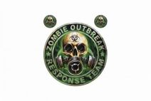 AUTOCOLLANT-STICKER LETHAL THREAT ZOMBIE OUTBREAK (150x200mm) (LT88083)