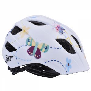 CASQUE VELO ENFANT SAFETY LABS IN-MOLD FIONA LIGHT BUTTERFLY AVEC LUMIERE INTEGREE T.S (48-53)