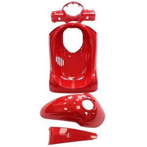 KIT CARROSSERIE ADAPT. PIAGGIO LIBERTY 50 / 125 / 150 / 200CC 2004-14 (4 PIECES) ROUGE