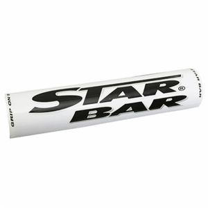 MOUSSE DE GUIDON MOTO CROSS STAR BAR MX-ENDURO BLANC (DIAM 50mm - LONGUEUR 250mm)