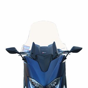 PARE BRISE MAXISCOOTER POUR YAMAHA 530 TMAX 2017+, 560 TMAX 2020+ TRANSPARENT (H 590mm - L 620mm)  -FACO-