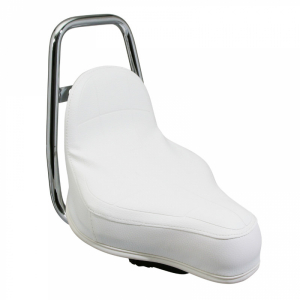 SELLE CYCLO ADAPTABLE PEUGEOT 103 TYPE CHOPPER BLANCHE