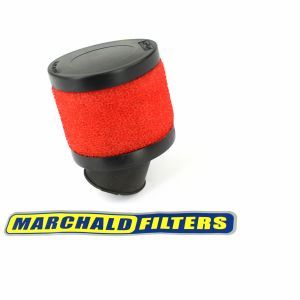 FILTRE A AIR MARCHALD SMALL FILTER ROUGE DIAM. 28MM  L75MM 30°