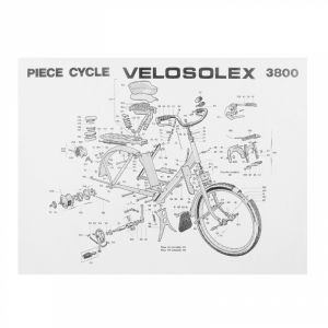 NOMENCLATURE PARTIE CYCLE CYCLO POUR SOLEX 3800 (400x300mm)