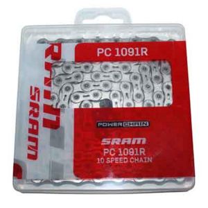 CHAINE VELO 10V. ROUTE SRAM PC-1091R ROUTE ARGENT
