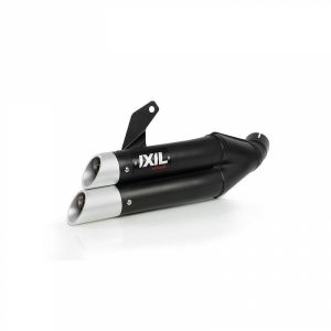 Silencieux IXIL Dual Hyperlow L3XB inox noir / alu - Kawasaki ER-6
