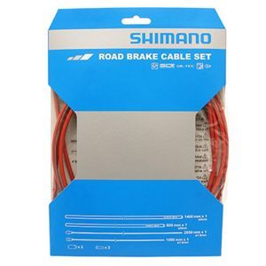 TRANSMISSION FREIN ROUTE SHIMANO ROUGE-CABLE TEFLON (KIT TRANSMISSION 2CABLES-2 GAINES)