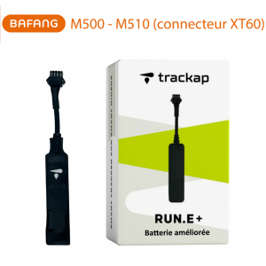 TRACKER - TRACEUR - DISPOSITIF DE SECURITE TRACKAP GPS RUN E+ 2023 COMPATIBLE BAFANG M500-510 CONNECTEUR XT60 avec 1 an abonnement base