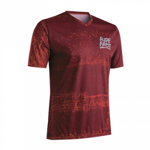 MAILLOT GIST VTT HOMME DIRT MANCHES COURTE ROUGE   S    -5364