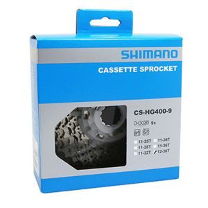Cassette  9v. Shimano deore-alivio hg400 12-36