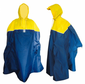 PONCHO IMPERMÉABLE HOCK BACK-PACK JAUNE/MARINE  TAILLE L
