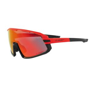 LUNETTES VELO GIST ADULTE NEXT MONTURE ROUGE (3 VERRES INTERCHANGEABLES - PROTECTION 100% UV - UVA - UVB) VISION OPTIMALE, ULTRA ADHERENTES, TRES RESISTANTES