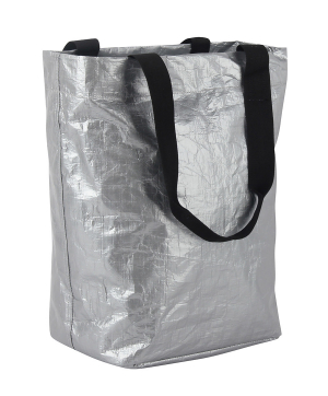 Sacoche arrière pp recyclé fixation porte-bagages - gris