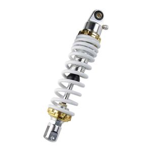 AMORTISSEUR SCOOTER TUN'R RESSORT ADAPT. TOUS SCOOT REGLABLE OR/BLANC ENTRAXE 300MM