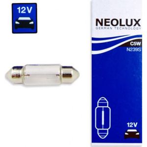 LAMPE/AMPOULE 12V  5W (C5W) NEOLUX FEU DE POSITION (NAVETTE SV8.5 11X35)