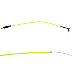 TRANSMISSION/CABLE GAZ SCOOTER DOPPLER TEFLON ADAPT. BOOSTER/BW'S 04-> COMPLETE JAUNE FLUO