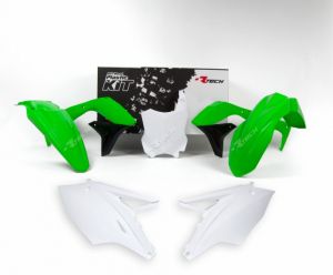 Kit plastique RACETECH couleur origine (2016) vert/blanc Kawasaki KX450F