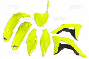 Kit plastique UFO jaune fluo Honda CRF450R/RX